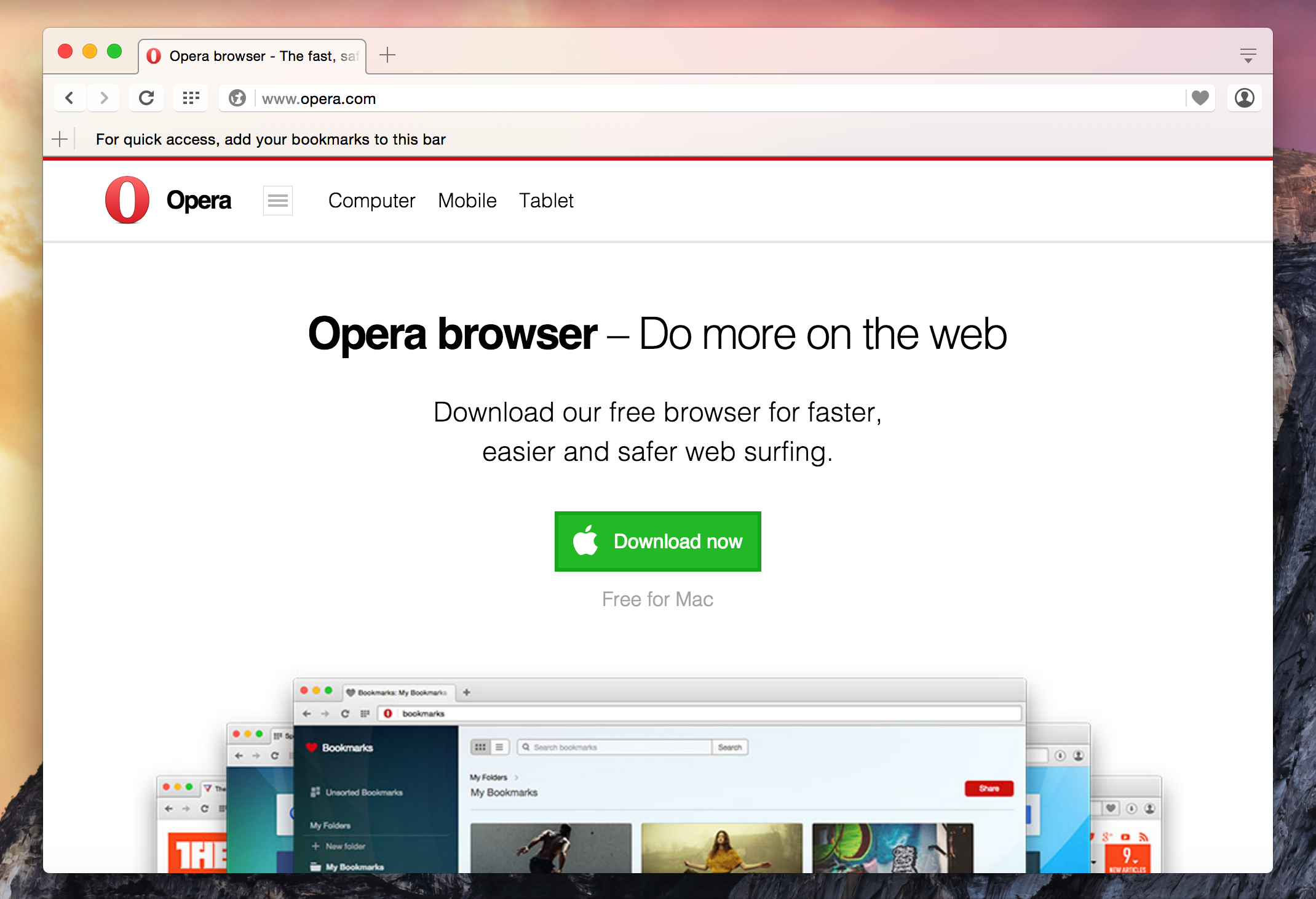 Download opera mini for mac